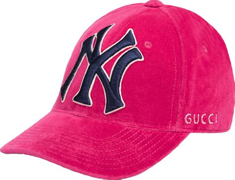 gucci yankee hat pink|new york yankees x gucci.